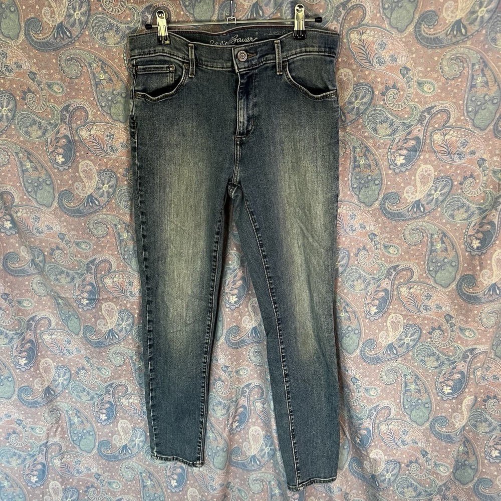 Eddie Bauer Women's Slightly Curvy Skinny Ankle Jeans Size 8